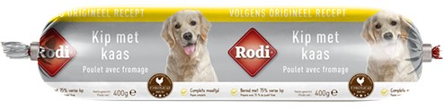 Rodi Pølse kylling med ost til hunde