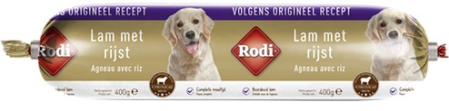 Rodi Pølse lam med ris til hunde