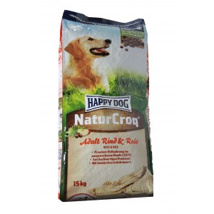 Happy Dog NaturCroq Okse & Ris hundefoder