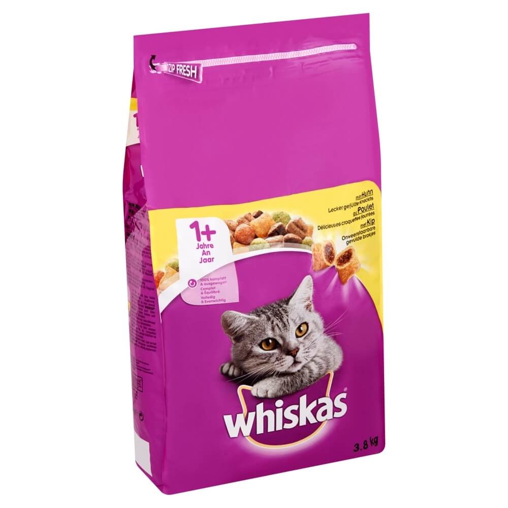 Whiskas Adult 1+ med kylling kattefoder