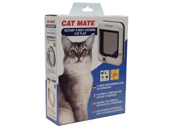 Cat Mate 4-way Rotary kattelem hvid