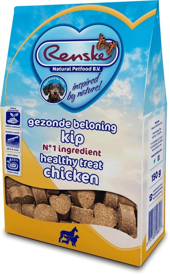 Renske Healthy Treat kylling belønne hundesnacks til hunde