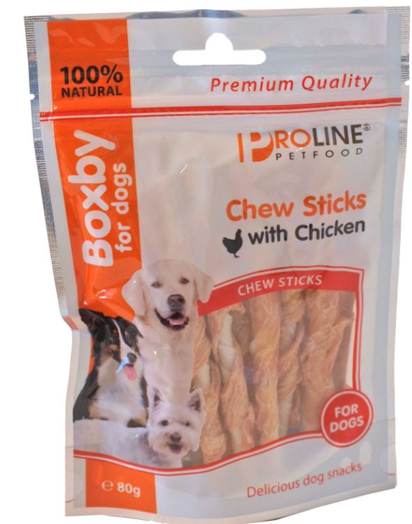 Boxby Chew Sticks med Kylling til hunde