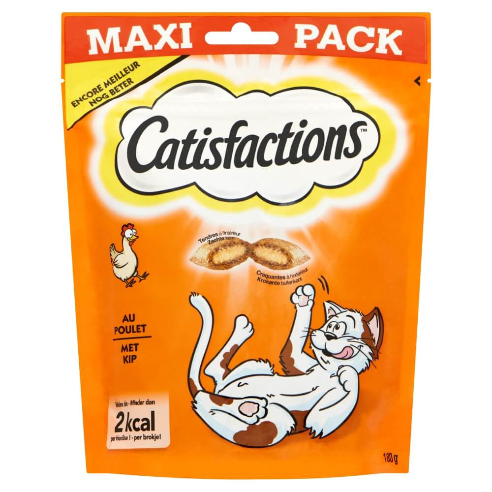 vand afhængige Bliv sur Catisfactions kylling kattesnacks - maxi pack | Billigt