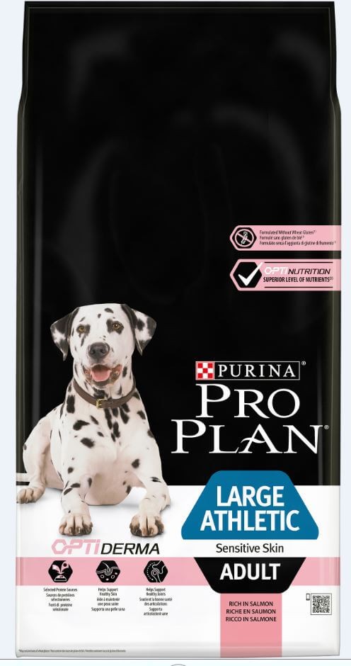 Pro Plan Optiderma Large Athletic Adult Sensitive Skin hundefoder