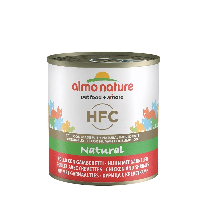 Almo Nature HFC Natural kylling med rejer vådfoder til katte (280 g)