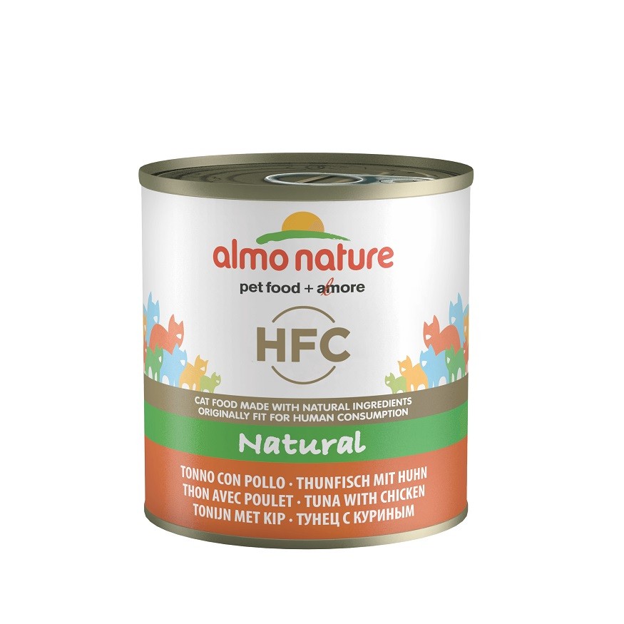Almo Nature HFC Natural tun og kylling vådfoder til katte (280 g)