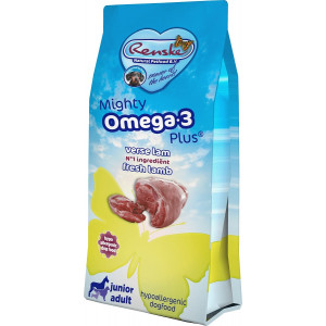 Renske Mighty Omega 3 Plus Junior Adult lam ris hundefoder
