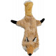 Plys legetøjsdyr (Flatties) med pibelyde (56cm) til hunde