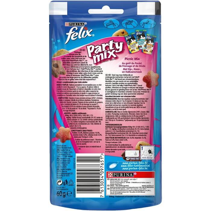 Felix Party Mix Picnic kattesnacks Brekz.dk