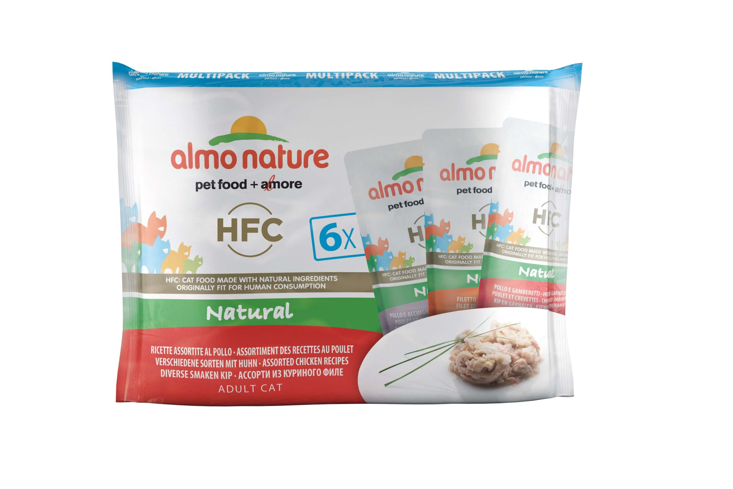 Almo Nature HFC Natural Mix Kip 6x55 gr