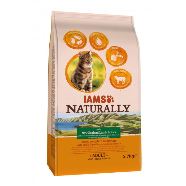 ﻿Iams Naturally Adult Lam & Ris kattefoder