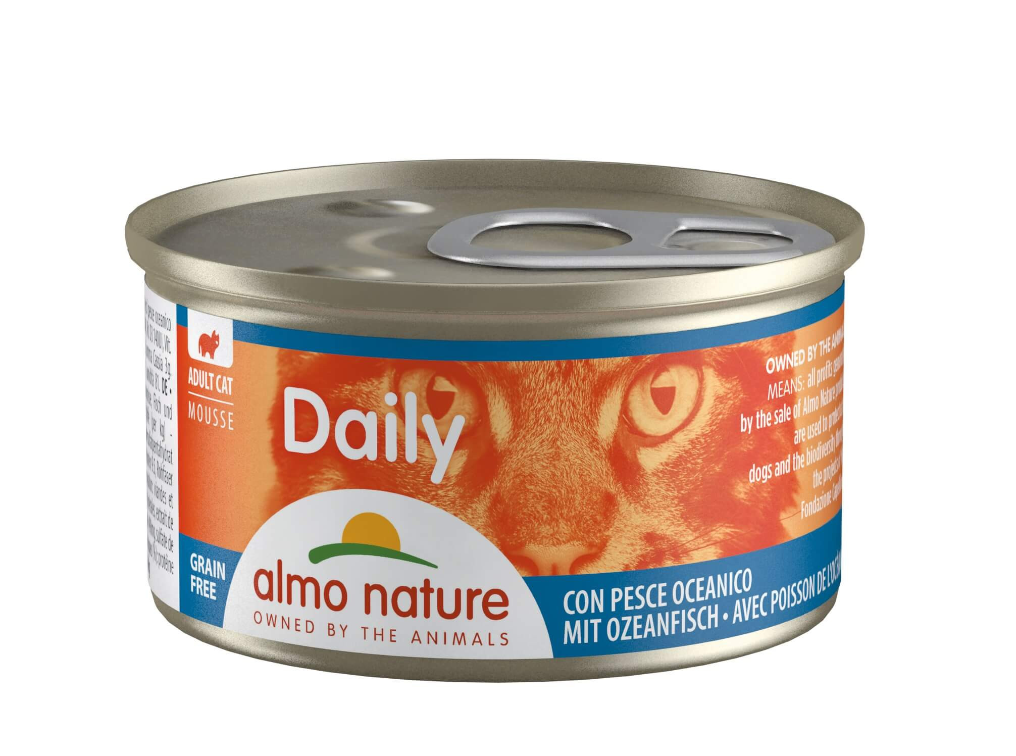Almo Nature Daily Mousse med havfisk vådfoder til katte (85 g)