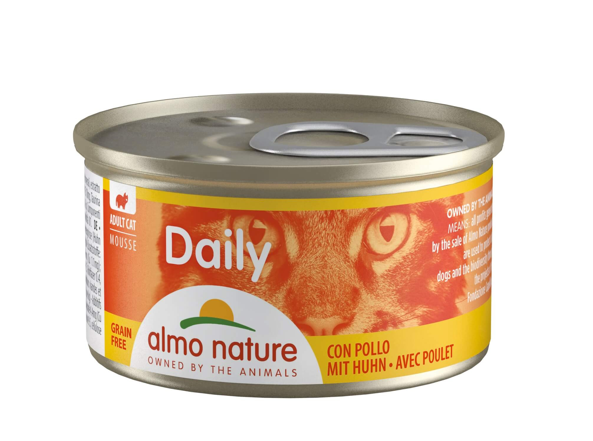 Almo Nature Daily Mousse med kylling vådfoder til katte (85 g)