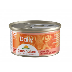 Almo Nature Daily Mousse med laks vådfoder til katte 85 gr