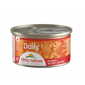Almo Nature Daily med oksekød vådfoder til katte 85 gr
