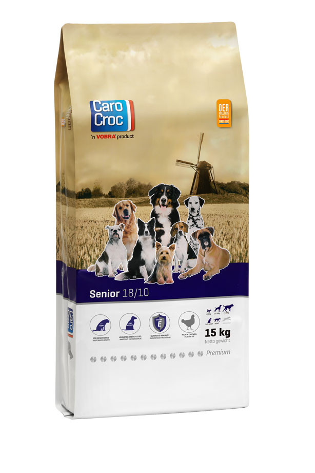CaroCroc 18/10 Senior hundefoder