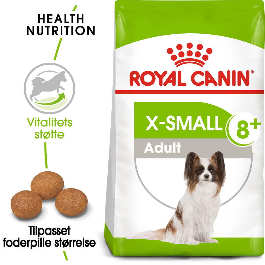 Royal Canin X-Small Adult 8+ hundefoder