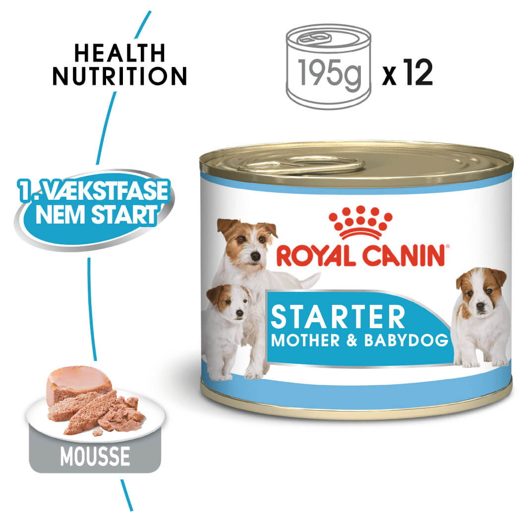 Royal Canin Starter Mousse Mother & Babydog 195 gr blik hond