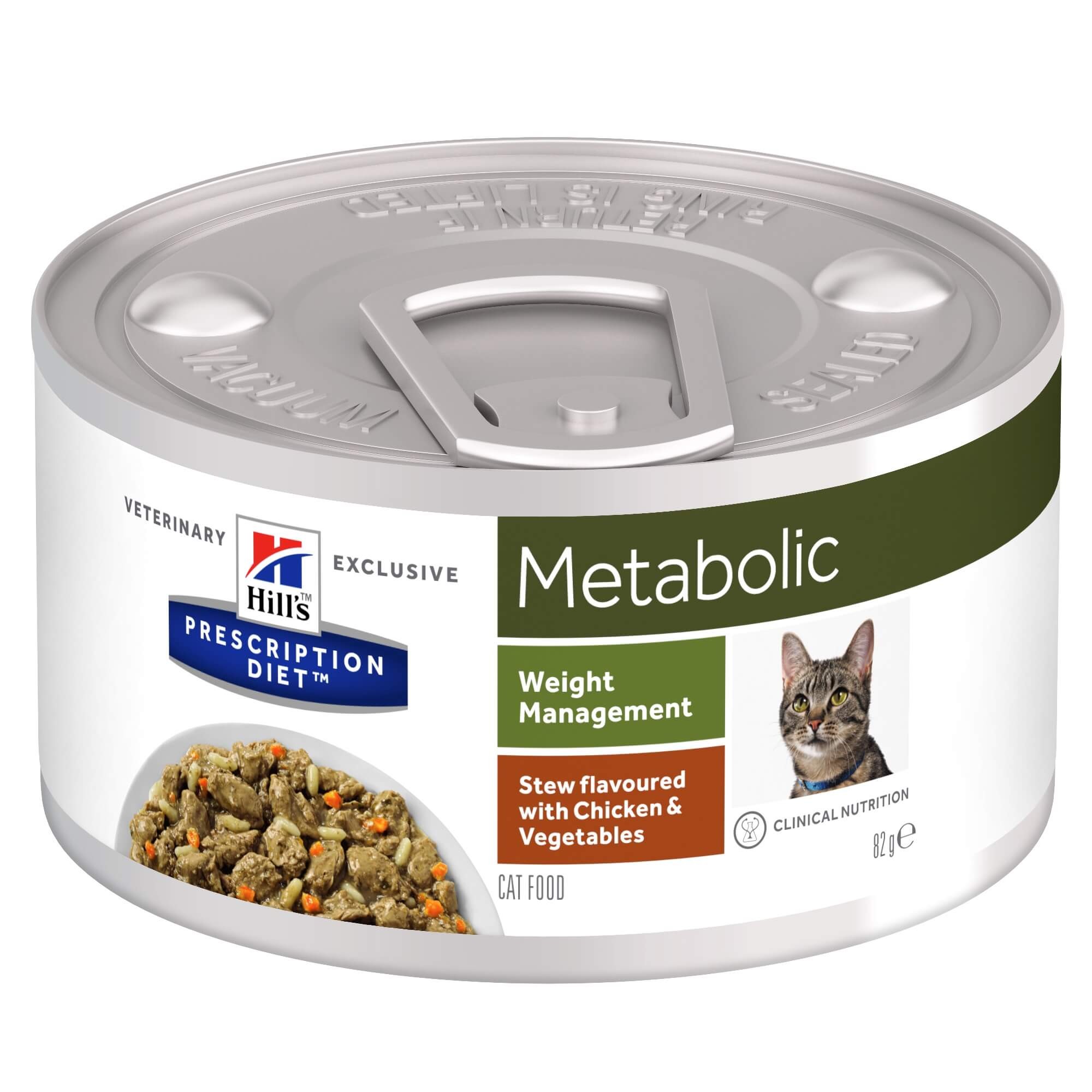 Hill’s Prescription Diet Metabolic Stoofpotje 82 g blik kattenvoer