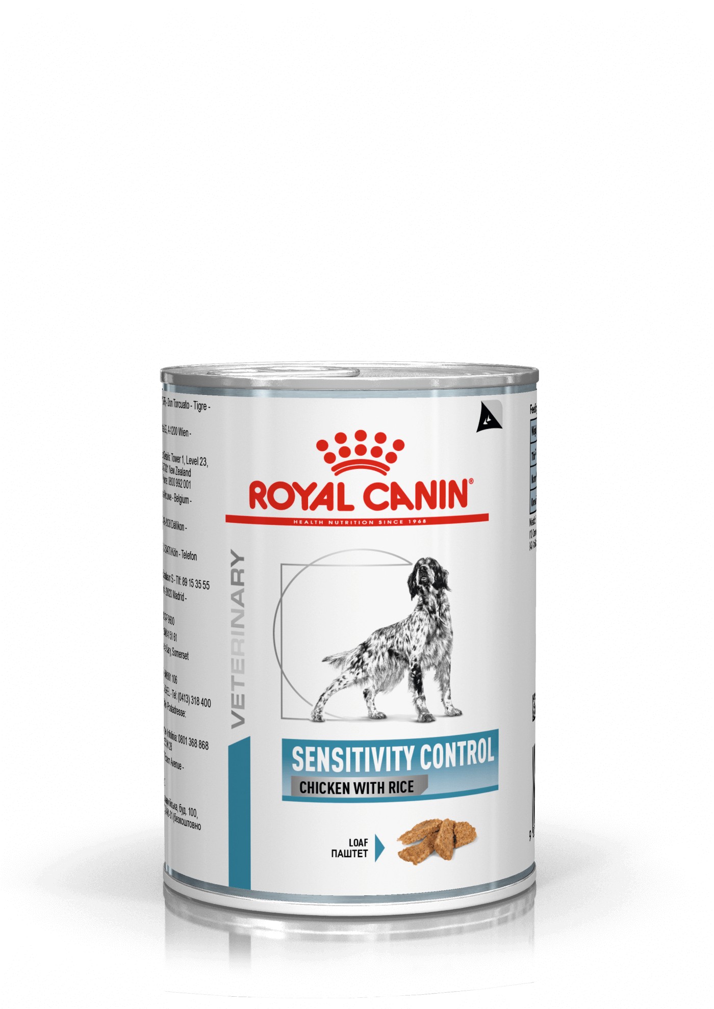 Royal Canin Veterinary Sensitivity Control kylling med ris hundefoder dåse