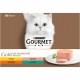 Gourmet Gold Mousse med kylling, laks, nyrer, kanin vådfoder til katte (12-pack)