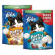 Felix Party Mix Original + Seaside kattesnacks (2x200g)