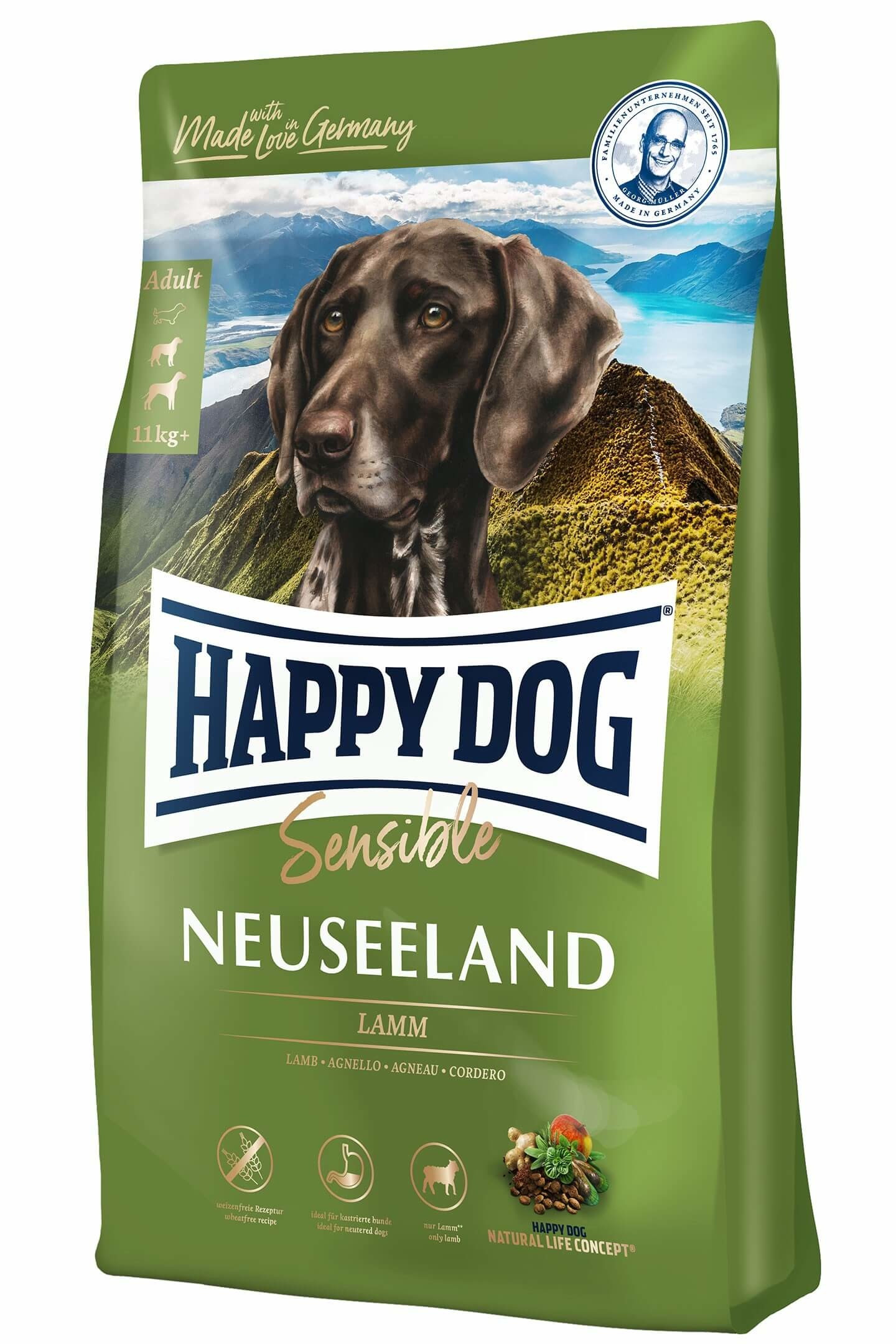 Shining friktion krøllet Happy Dog Supreme New Zealand hundefoder | Sund | Billig