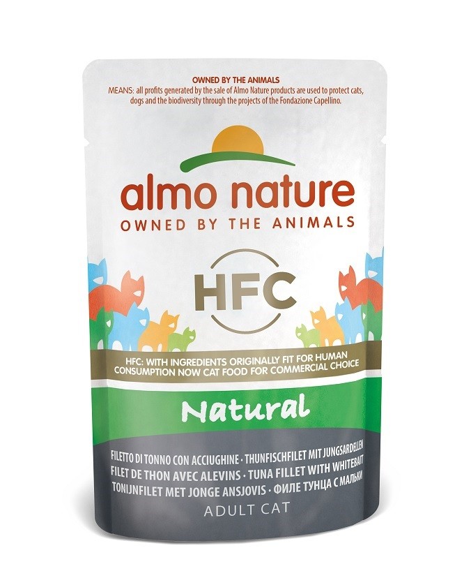 Almo Nature HFC Natural tun med ansjoser vådfoder til katte (55 g)