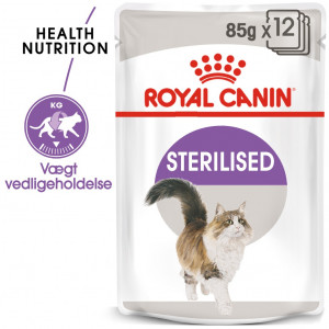 Royal Canin Sterilised vådfoder i sovs eller gelé til katte 12x