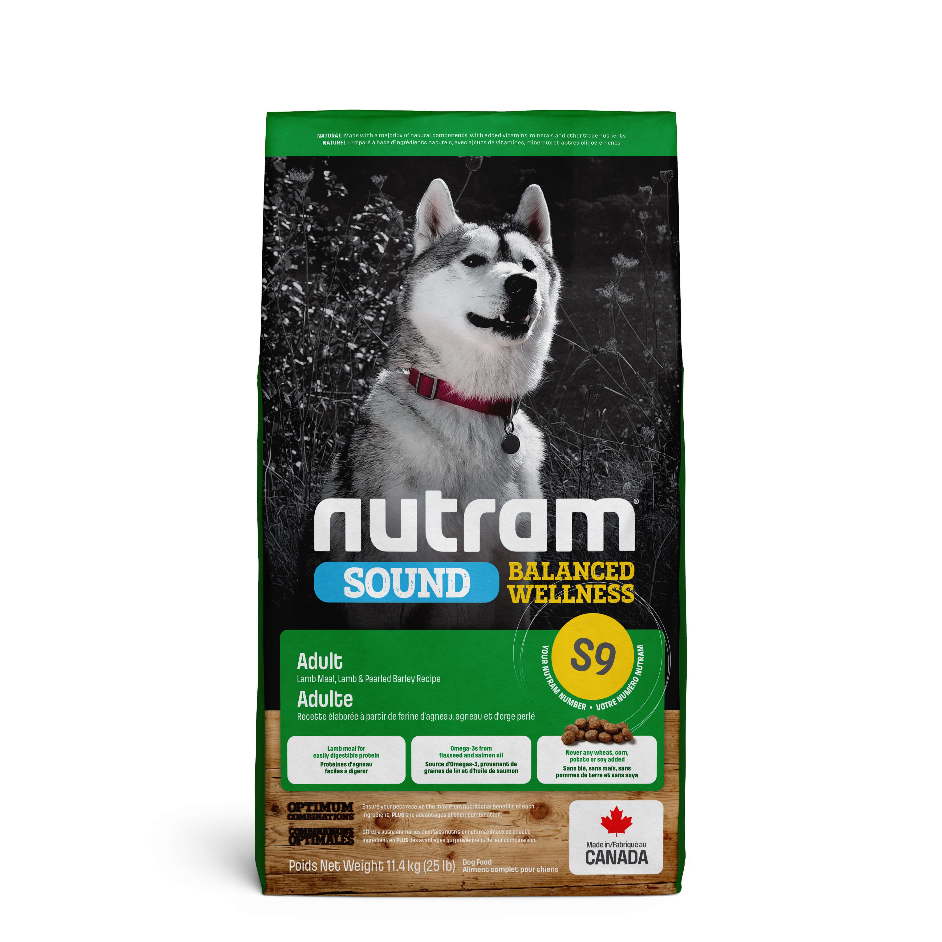 Nutram Sound Balanced Wellness Adult Lam S9 hundefoder