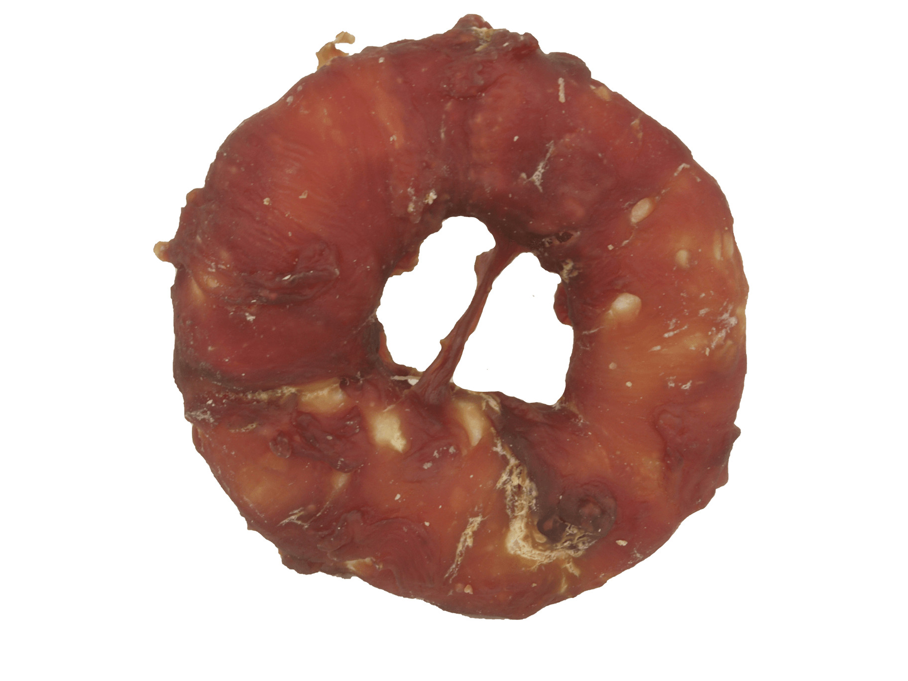 Buffelhuid Donut met eend voor honden