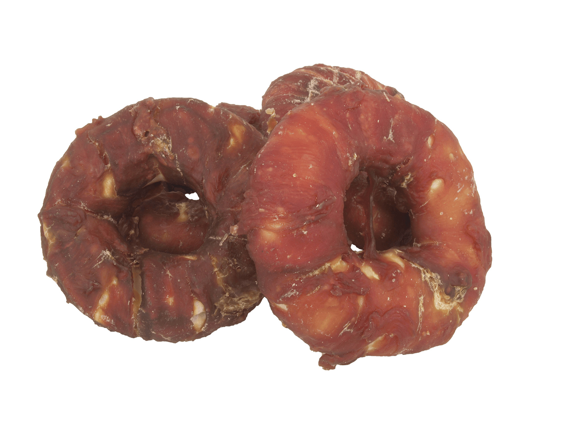 Buffelhuid Donut met eend voor honden