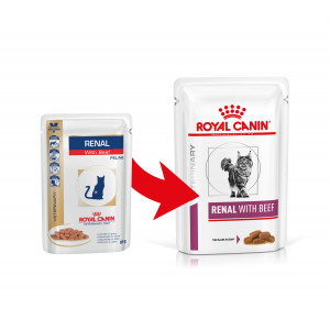 Royal Canin Veterinary Renal med oksekød vådfoder til katte