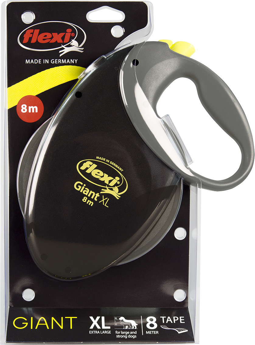Flexi Giant Neon XL Tape rulleline 8 meter
