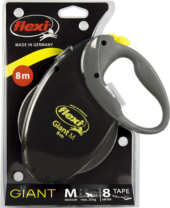 Flexi Giant M neon 8 meter til hunde