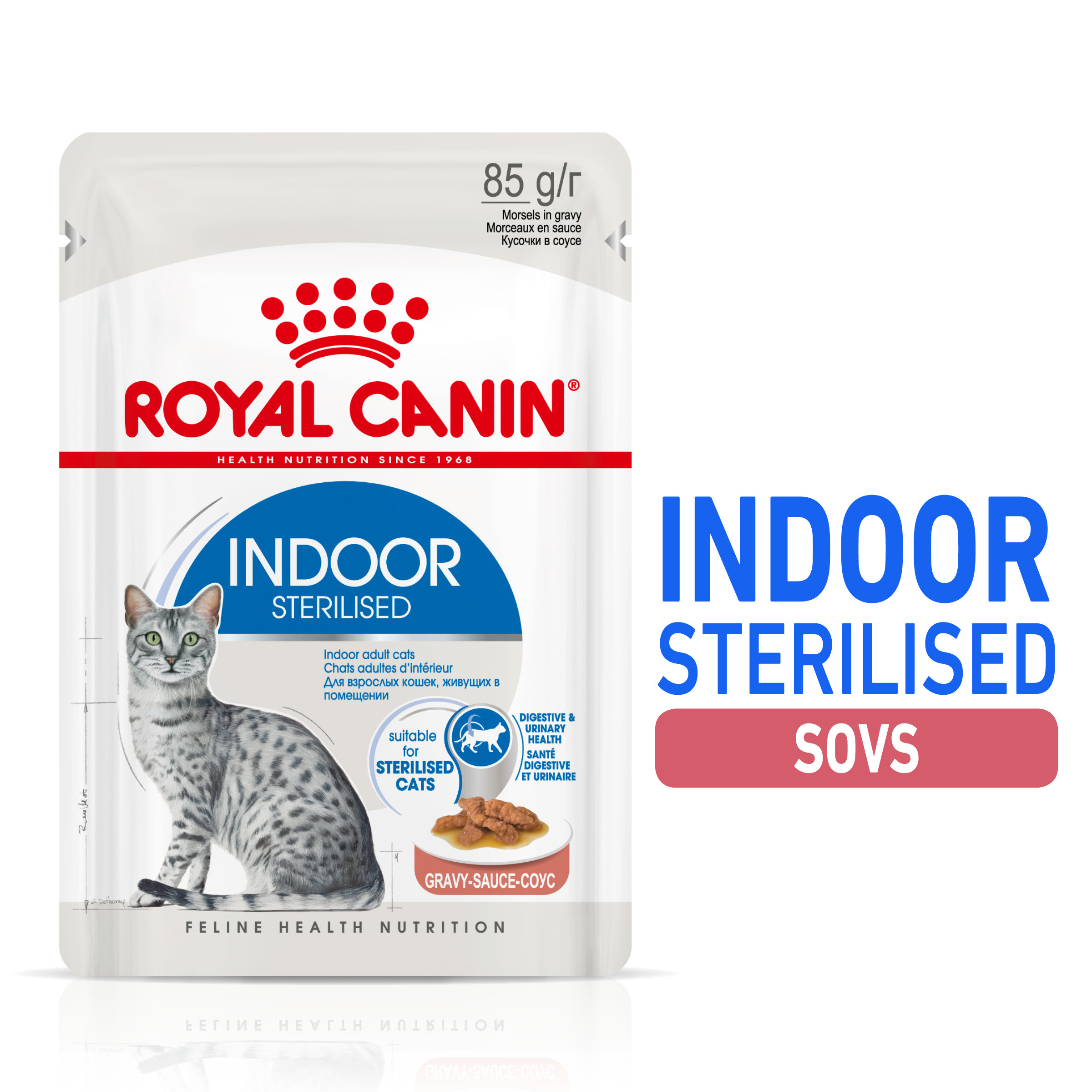 Royal Canin Indoor Sterilised in Gravy kattenvoer x12