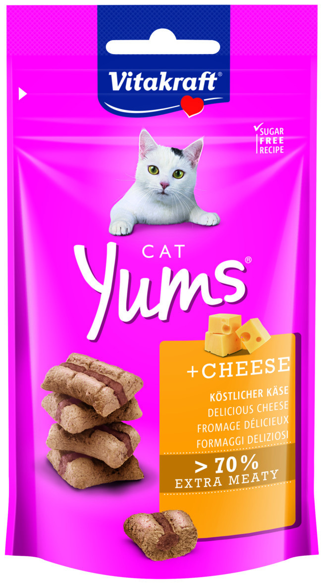 Vitakraft Cat Yums med ost kattesnack (40 g)