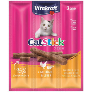 Vitakraft Catsticks Mini Gevogelte/Lever