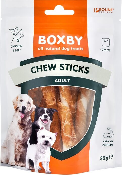 Boxby Chew Sticks med Kylling til hunde