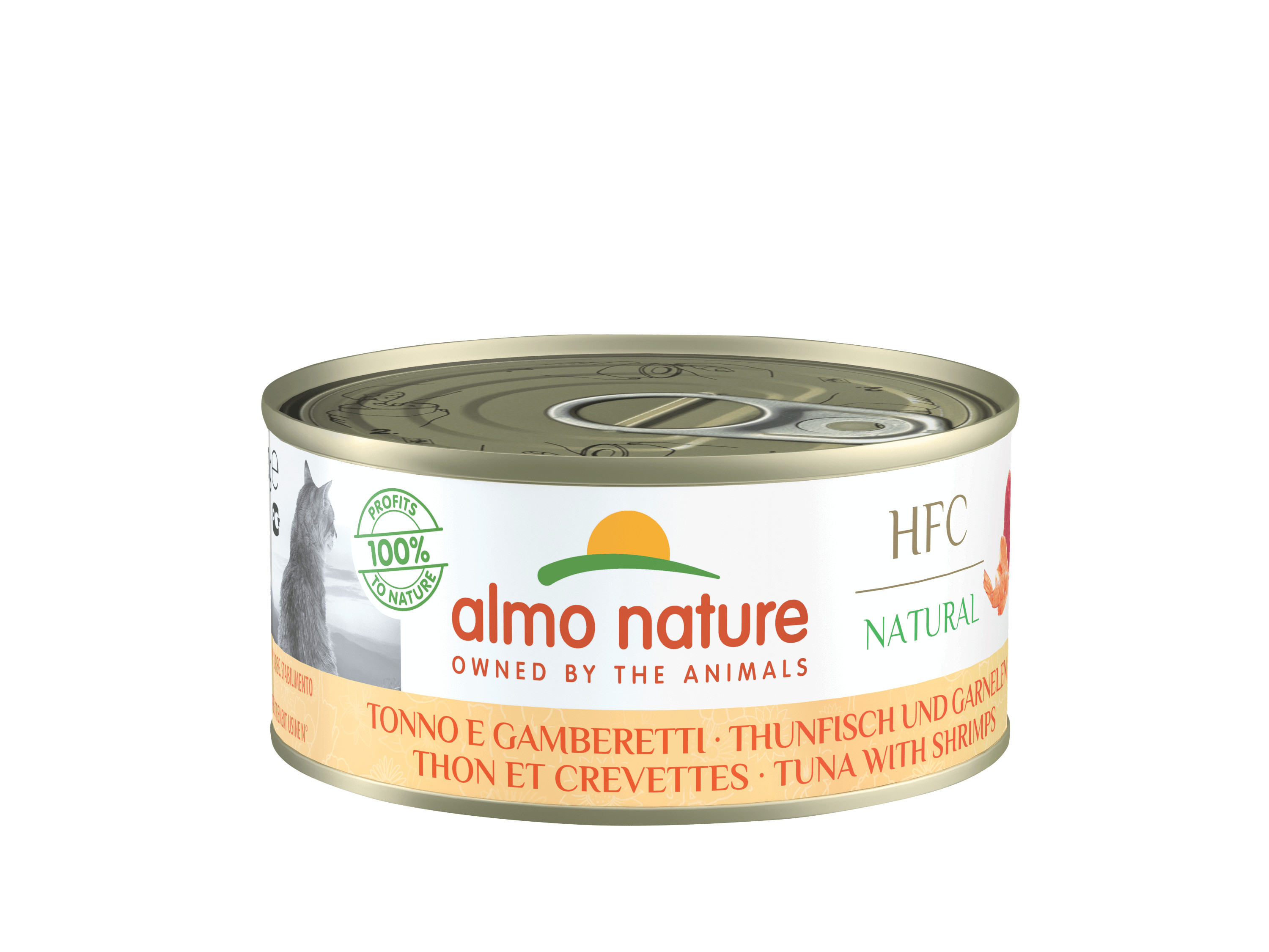 Almo Nature HFC Natural tun med rejer vådfoder til katte (150 g)