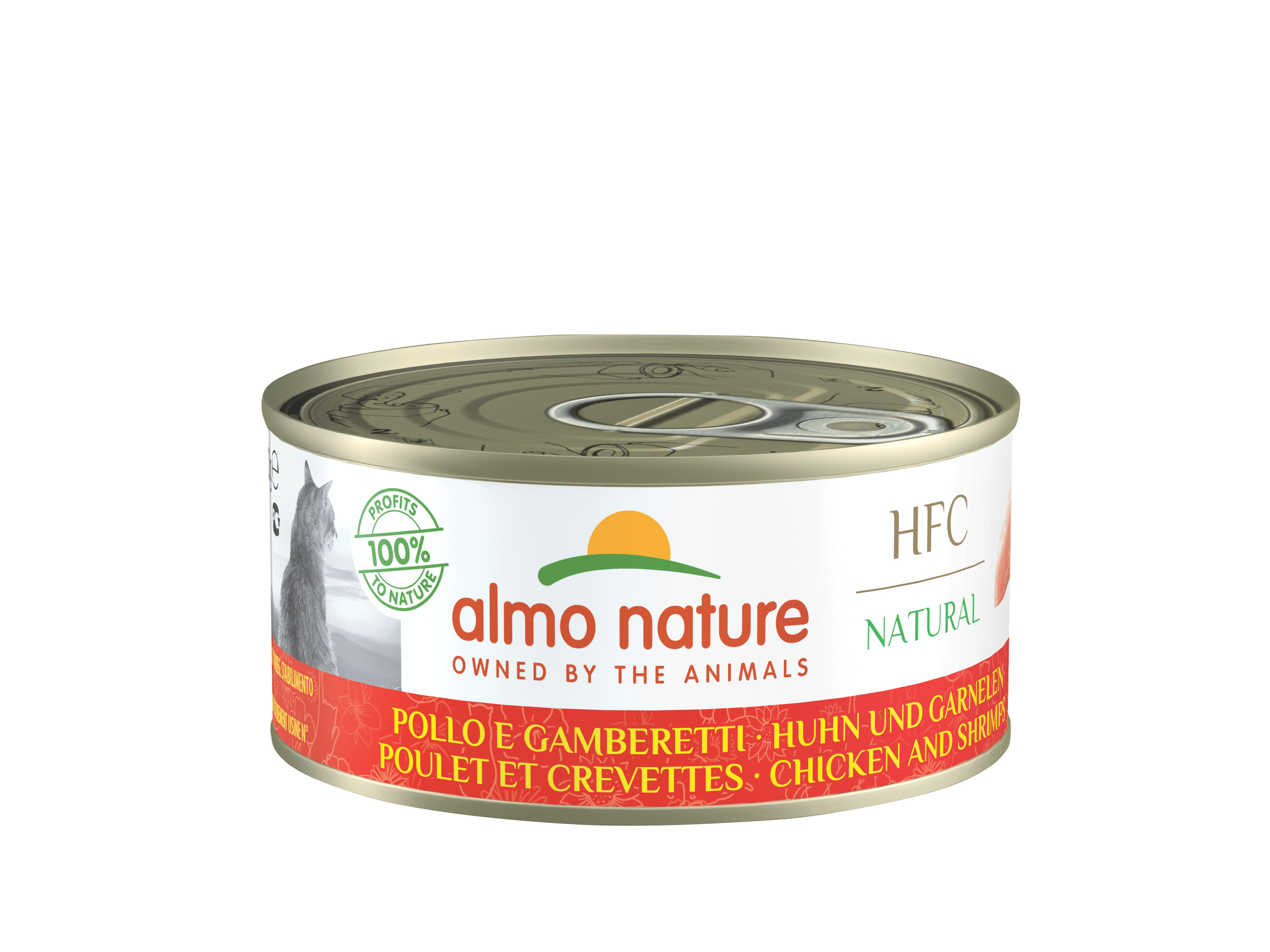 Almo Nature HFC Natural kylling med rejer vådfoder til katte (150 g)