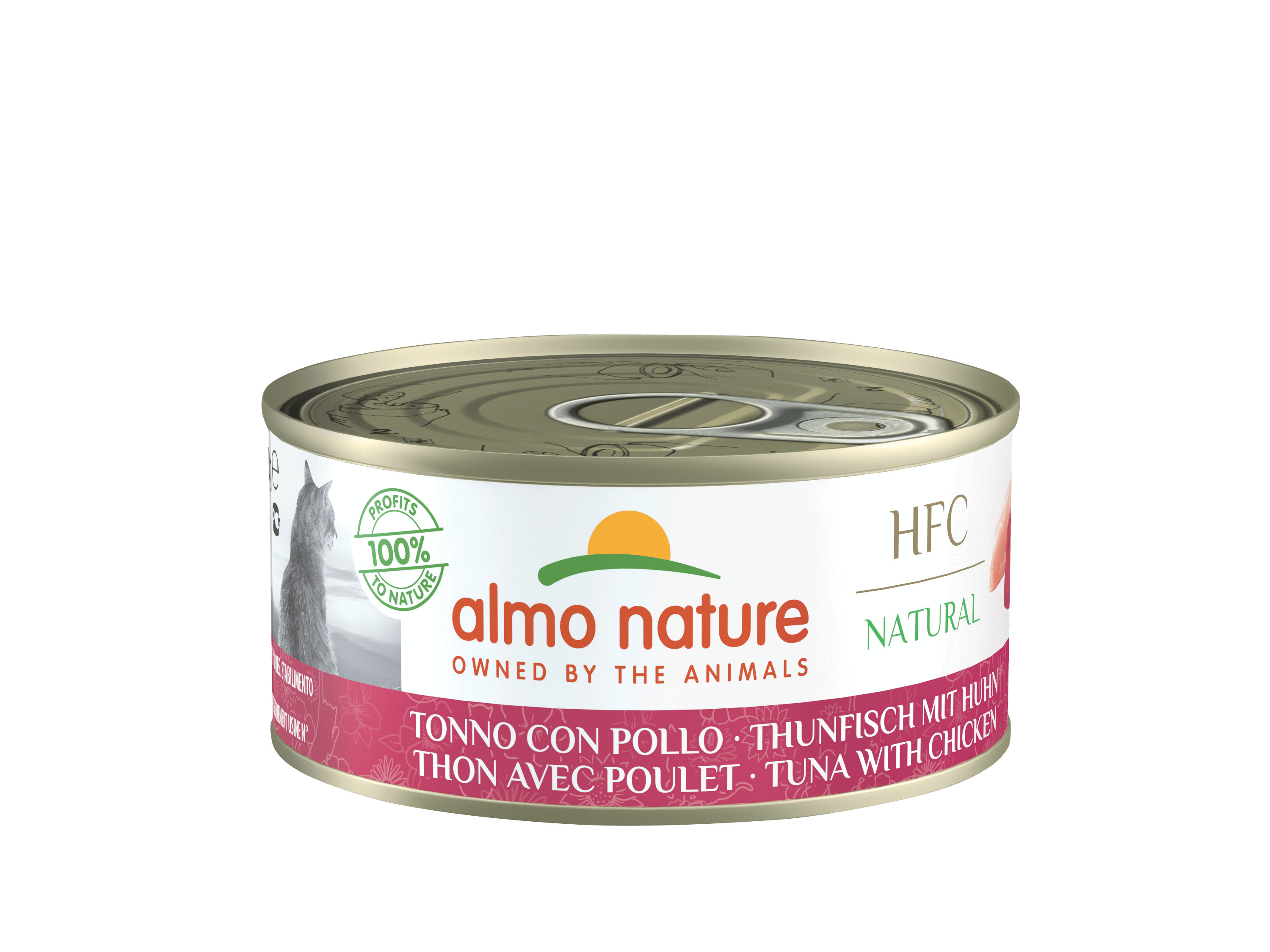 Almo Nature HFC Natural tun og kylling vådfoder til katte (150 g)