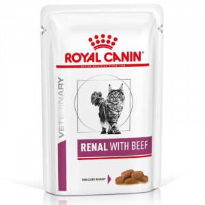 Royal Canin Veterinary Renal med oksekød vådfoder til katte