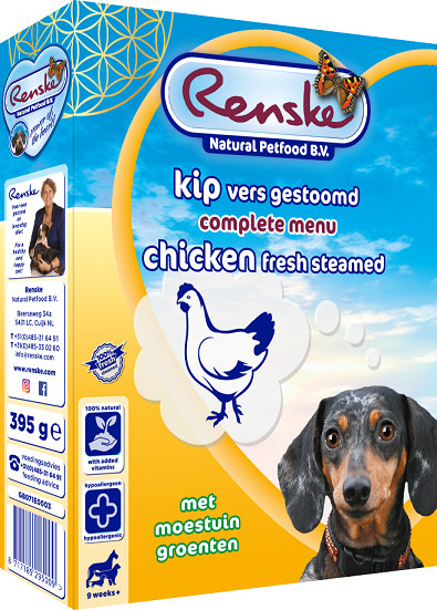 Renske frisk kylling hundefoder (395 gr)