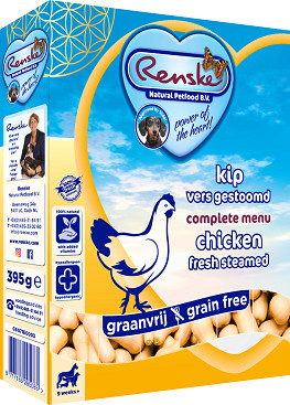 Renske frisk kylling kornfri våd hundefoder (395 gr)