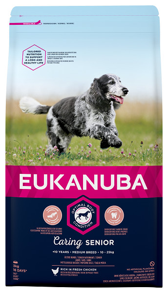 Eukanuba Caring Senior Medium Breed kip hondenvoer