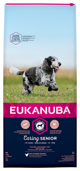 Eukanuba Caring Senior Medium Breed kip hondenvoer