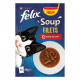 Felix Soup Filets oksekød / kylling / lam suppe til katte (6x48g)