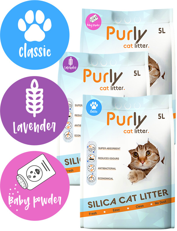 Purly silica kattengrit Combinatiepakket